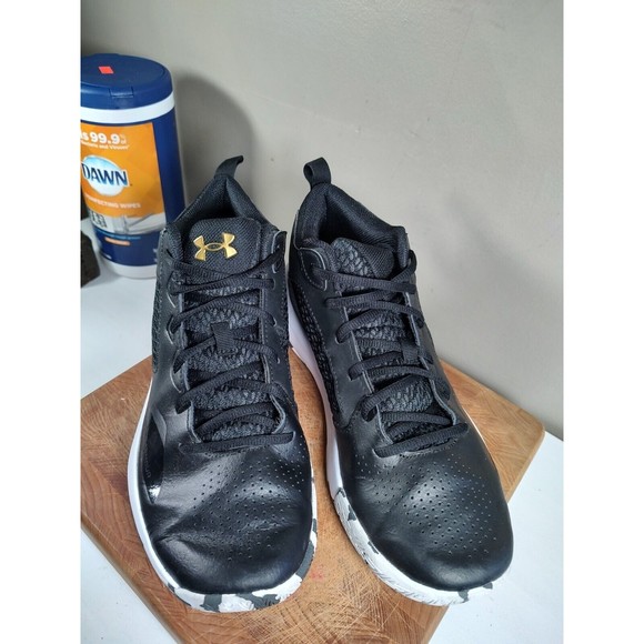Under Armour Shoes Humble & Hungry Black/Gold Size Men's 9 W - Picture 5 of 16